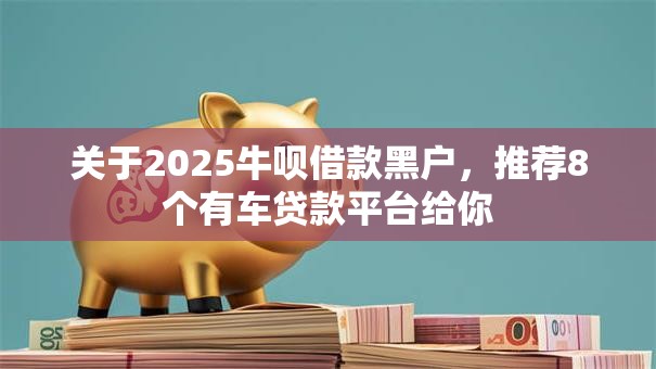 关于2025牛呗借款黑户，推荐8个有车贷款平台给你