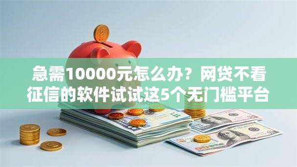 急需10000元怎么办？网贷不看征信的软件试试这5个无门槛平台
