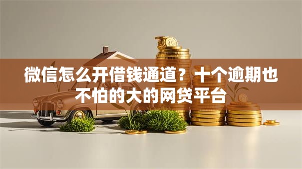 微信怎么开借钱通道？十个逾期也不怕的大的网贷平台
