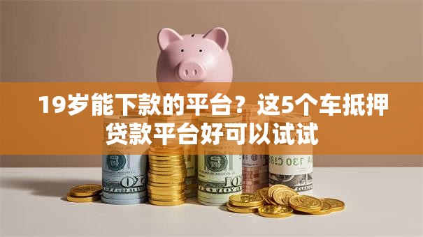 19岁能下款的平台？这5个车抵押贷款平台好可以试试