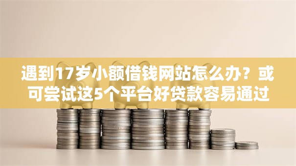 遇到17岁小额借钱网站怎么办？或可尝试这5个平台好贷款容易通过