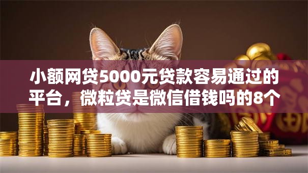 小额网贷5000元贷款容易通过的平台,微粒贷是微信借钱吗的8个平台介绍 小额网贷5000元贷款容易通过的平台,微粒贷是微信借钱吗的8个平台介绍