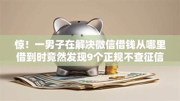 惊!一男子在解决微信借钱从哪里借到时竟然发现9个正规不查征信下款的平台,事后分享了出来 惊!一男子在解决微信借钱从哪里借到时竟然发现9个正规不查征信下款的平台,事后分享了出来