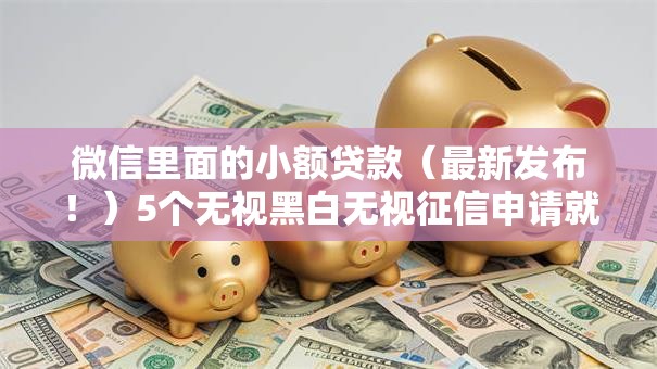 微信里面的小额贷款(最新发布!)5个无视黑白无视征信申请就下款的口子 微信里面的小额贷款(最新发布!)5个无视黑白无视征信申请就下款的口子