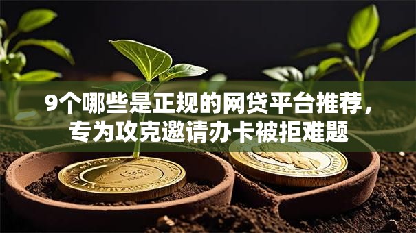 9个哪些是正规的网贷平台推荐，专为攻克邀请办卡被拒难题