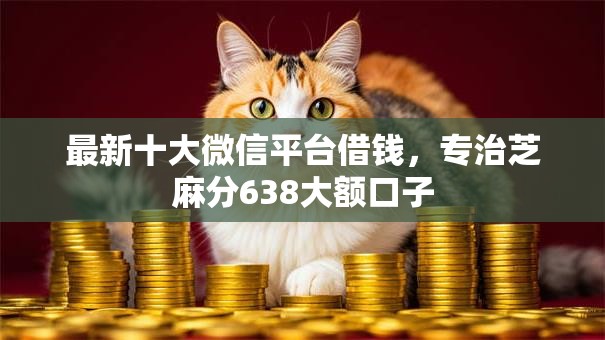 最新十大微信平台借钱，专治芝麻分638大额口子