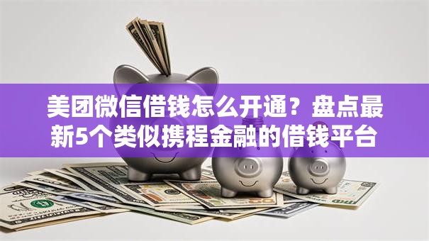 美团微信借钱怎么开通?盘点最新5个类似携程金融的借钱平台 美团微信借钱怎么开通?盘点最新5个类似携程金融的借钱平台