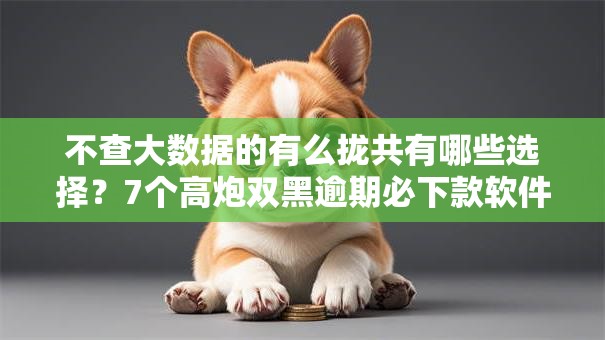 不查大数据的有么拢共有哪些选择？7个高炮双黑逾期必下款软件详解