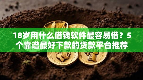 18岁用什么借钱软件最容易借？5个靠谱最好下款的贷款平台推荐
