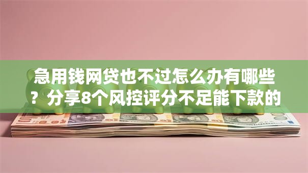 急用钱网贷也不过怎么办有哪些？分享8个风控评分不足能下款的平台