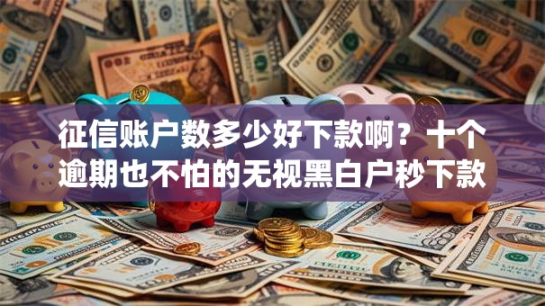 征信账户数多少好下款啊？十个逾期也不怕的无视黑白户秒下款app