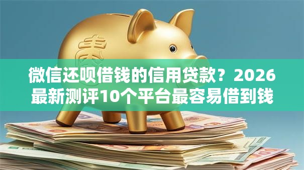 微信还呗借钱的信用贷款？2026最新测评10个平台最容易借到钱的