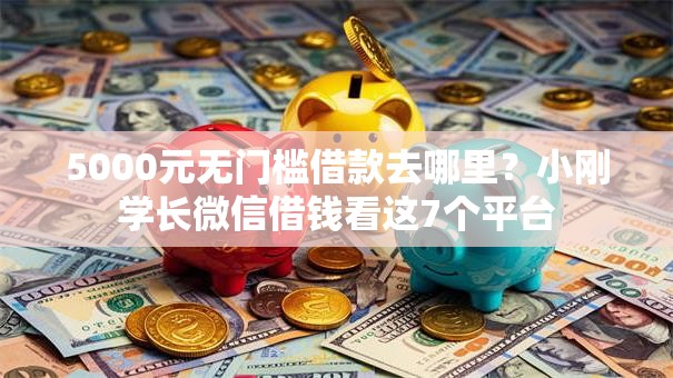 5000元无门槛借款去哪里？小刚学长微信借钱看这7个平台
