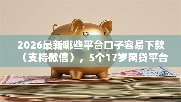 2026最新哪些平台口子容易下款（支持微信），5个17岁网贷平台无私分享