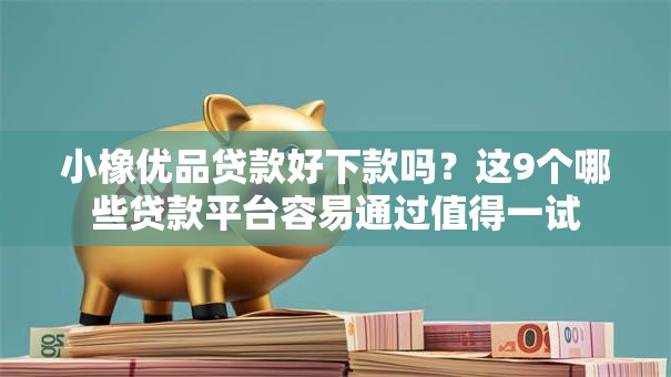 小橡优品贷款好下款吗？这9个哪些贷款平台容易通过值得一试
