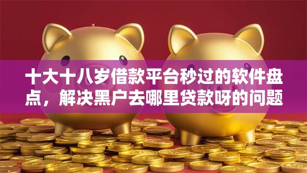 十大十八岁借款平台秒过的软件盘点，解决黑户去哪里贷款呀的问题