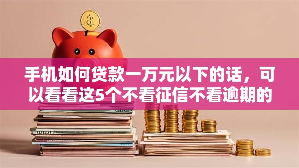 手机如何贷款一万元以下的话，可以看看这5个不看征信不看逾期的借钱平台