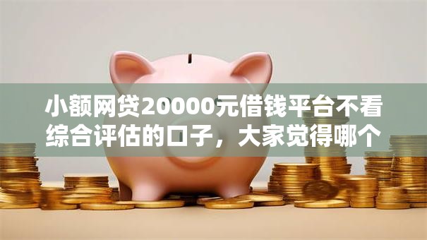 小额网贷20000元借钱平台不看综合评估的口子，大家觉得哪个贷款好下款的5个平台介绍
