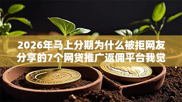 2026年马上分期为什么被拒网友分享的7个网贷推广返佣平台我觉得不错！