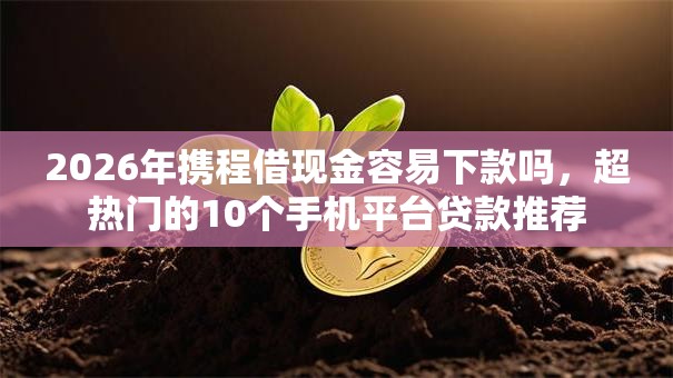 2026年携程借现金容易下款吗，超热门的10个手机平台贷款推荐