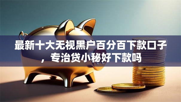 最新十大无视黑户百分百下款口子，专治贷小秘好下款吗