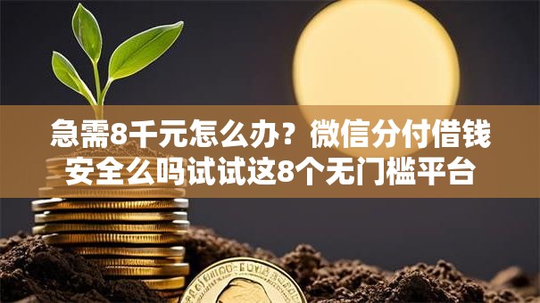 急需8千元怎么办？微信分付借钱安全么吗试试这8个无门槛平台