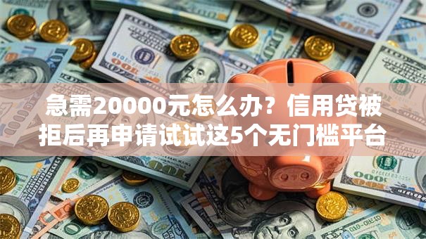 急需20000元怎么办?信用贷被拒后再申请试试这5个无门槛平台 急需20000元怎么办?信用贷被拒后再申请试试这5个无门槛平台