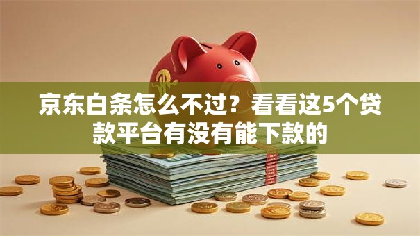 京东白条怎么不过？看看这5个贷款平台有没有能下款的