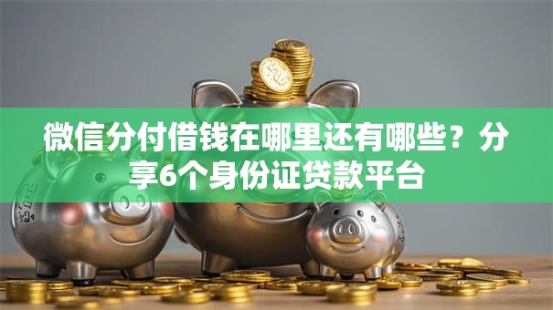 微信分付借钱在哪里还有哪些？分享6个身份证贷款平台
