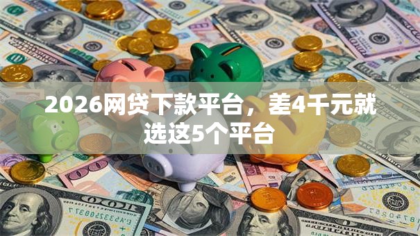 2026网贷下款平台，差4千元就选这5个平台