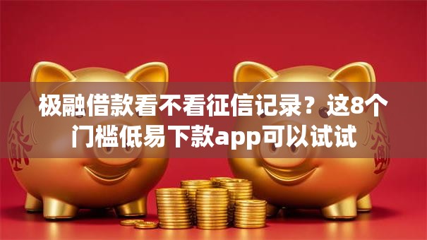极融借款看不看征信记录？这8个门槛低易下款app可以试试