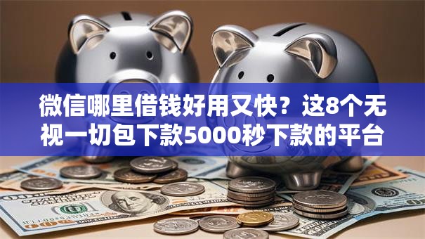 微信哪里借钱好用又快？这8个无视一切包下款5000秒下款的平台可以试试