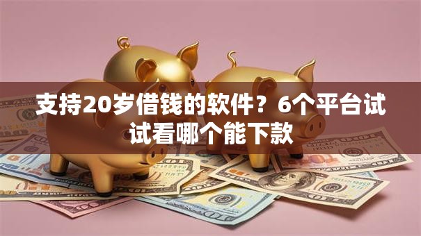 支持20岁借钱的软件？6个平台试试看哪个能下款