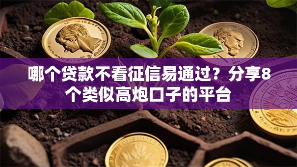 哪个贷款不看征信易通过？分享8个类似高炮口子的平台