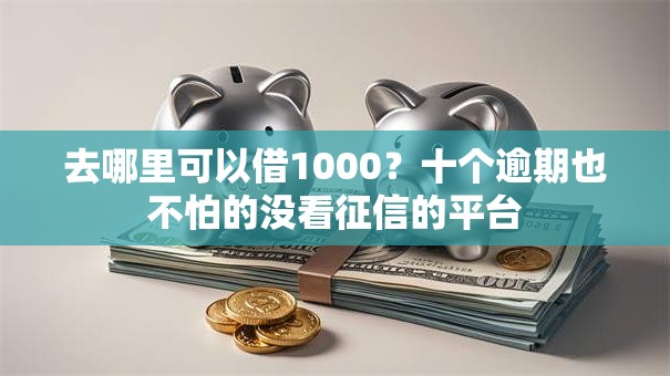去哪里可以借1000？十个逾期也不怕的没看征信的平台