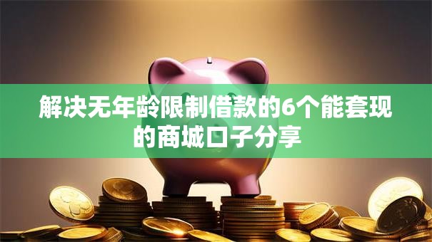 解决无年龄限制借款的6个能套现的商城口子分享