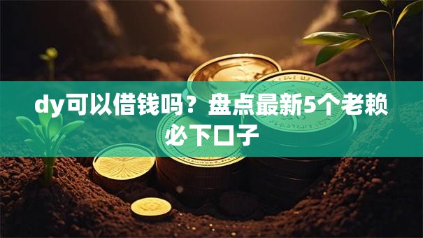 dy可以借钱吗？盘点最新5个老赖必下口子