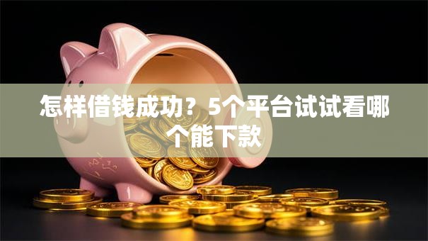怎样借钱成功？5个平台试试看哪个能下款