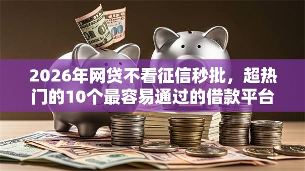 2026年网贷不看征信秒批,超热门的10个最容易通过的借款平台推荐 2026年网贷不看征信秒批,超热门的10个最容易通过的借款平台推荐