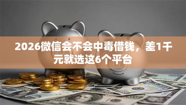2026微信会不会中毒借钱,差1千元就选这6个平台 2026微信会不会中毒借钱,差1千元就选这6个平台