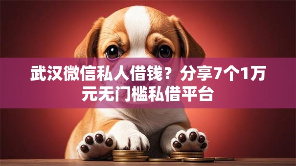 武汉微信私人借钱？分享7个1万元无门槛私借平台