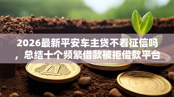 2026最新平安车主贷不看征信吗，总结十个频繁借款被拒借款平台还可以借！