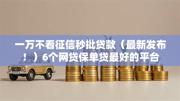 一万不看征信秒批贷款（最新发布！）6个网贷保单贷最好的平台