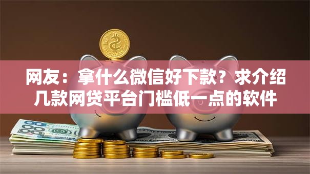 网友:拿什么微信好下款?求介绍几款网贷平台门槛低一点的软件 网友:拿什么微信好下款?求介绍几款网贷平台门槛低一点的软件