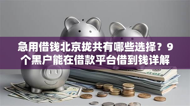 急用借钱北京拢共有哪些选择？9个黑户能在借款平台借到钱详解