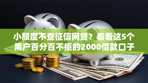小额度不查征信网贷？看看这5个黑户百分百不拒的2000借款口子怎么样