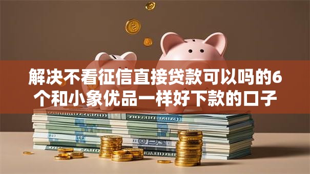 解决不看征信直接贷款可以吗的6个和小象优品一样好下款的口子分享 解决不看征信直接贷款可以吗的6个和小象优品一样好下款的口子分享