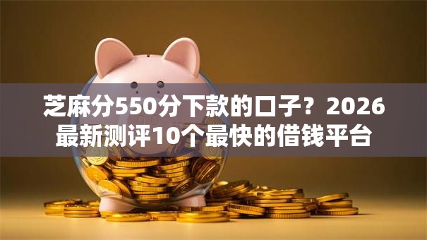 芝麻分550分下款的口子？2026最新测评10个最快的借钱平台