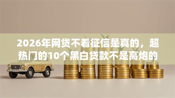 2026年网贷不看征信是真的，超热门的10个黑白贷款不是高炮的app推荐