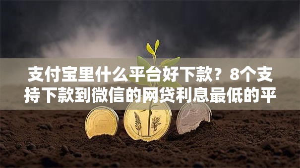 支付宝里什么平台好下款？8个支持下款到微信的网贷利息最低的平台